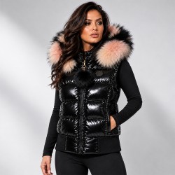 Дамски елек City Angels, черен лак,  7103